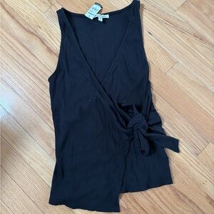 Black Wrap Top